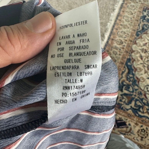 Alythea Ruffle Flare Cropped Pants. Strpped. Size M - Picture 8 of 12